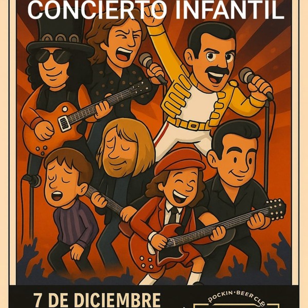 ROCK STORY, ÉRASE UNA VEZ EL ROCK´N ROLL-CONCIERTO INFANTIL-FUNDICIÓN